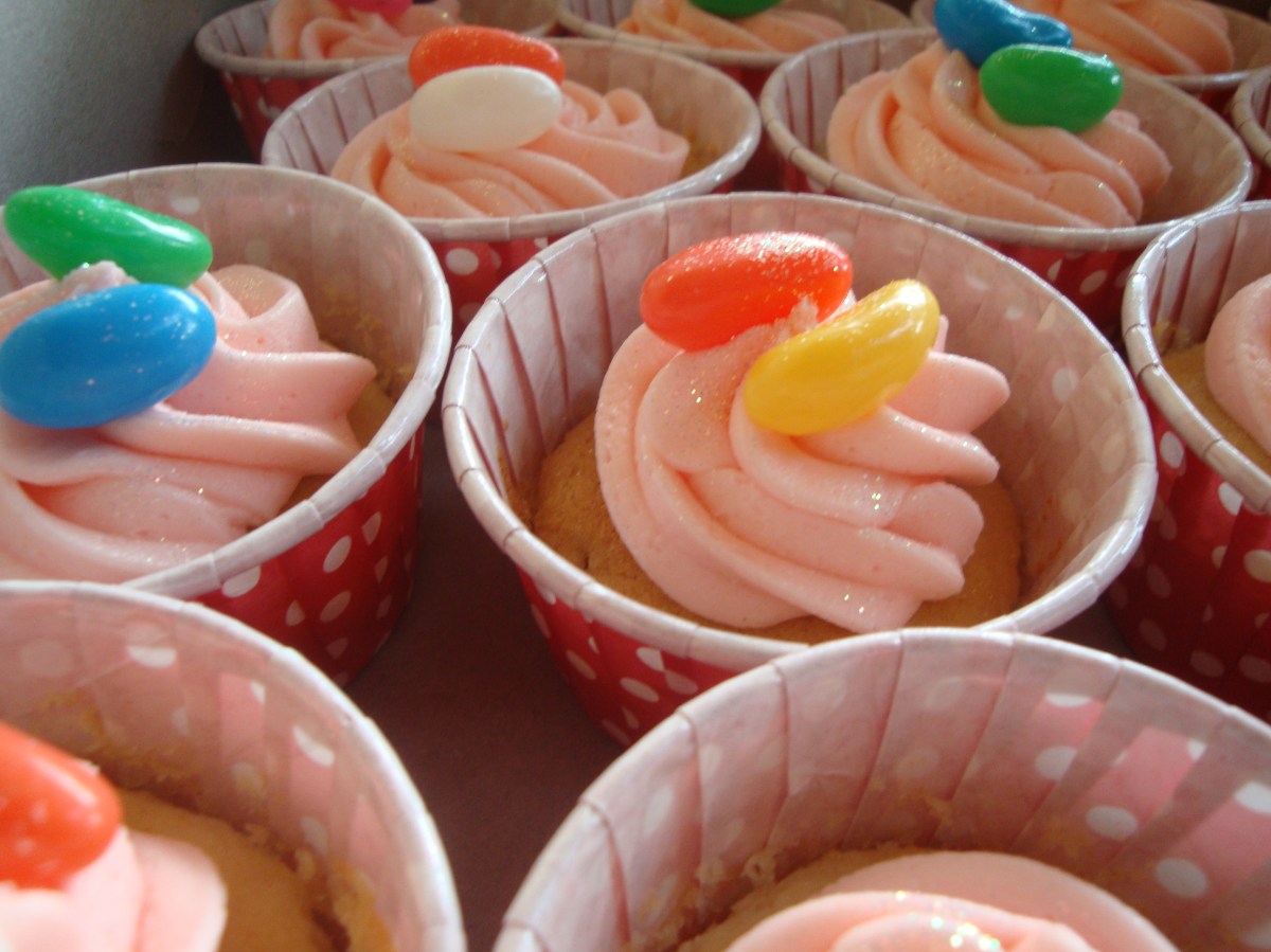 Cupcakes with Jelly Beans