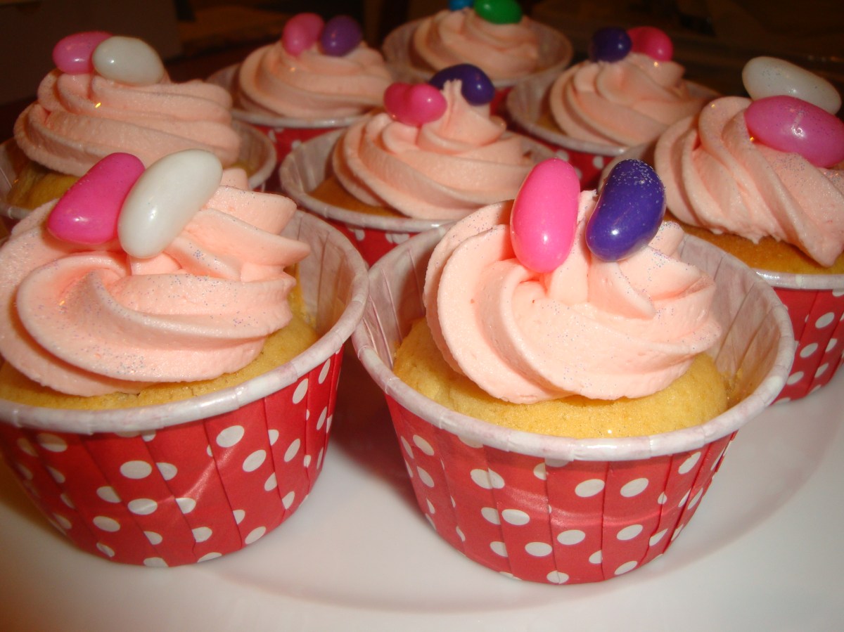 Cupcakes with Jelly Beans
