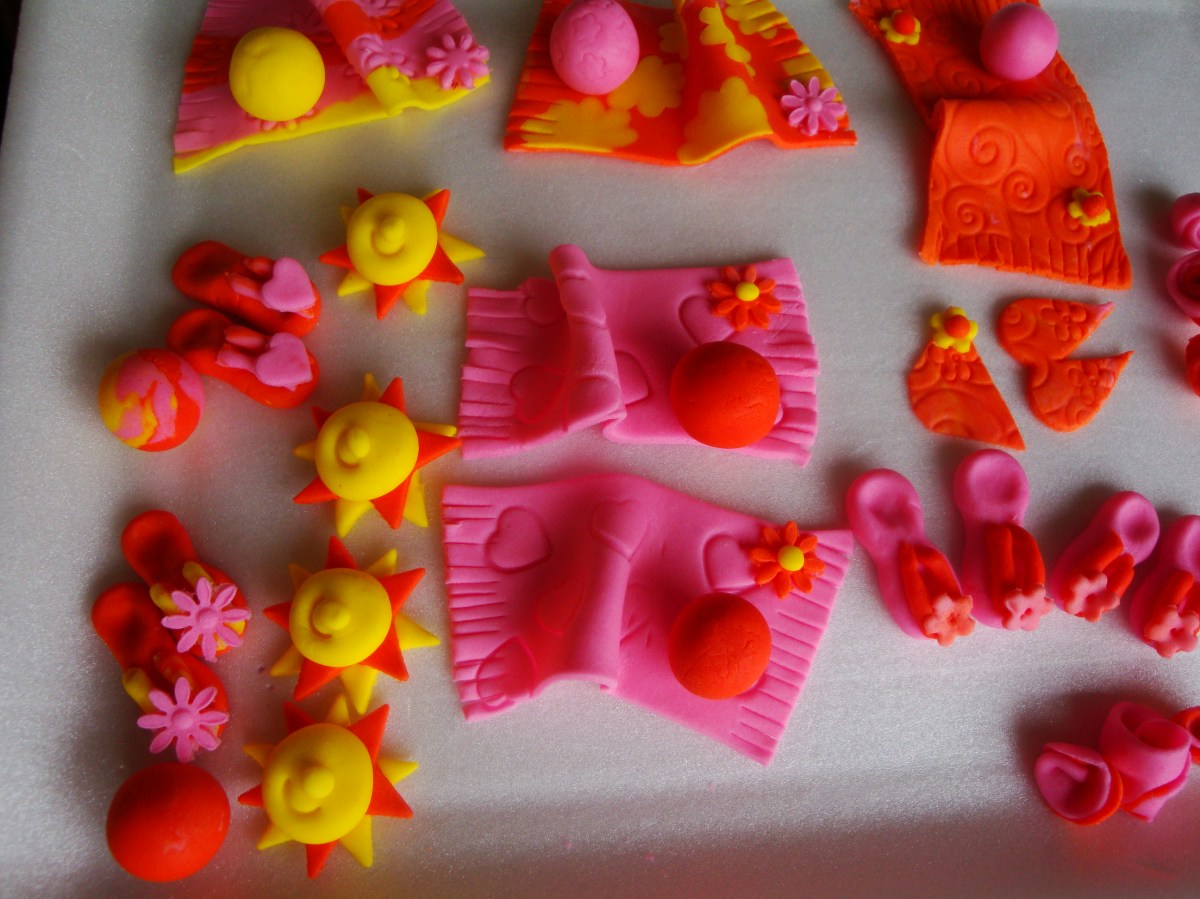 Summer Loving Sugarpaste Decorations