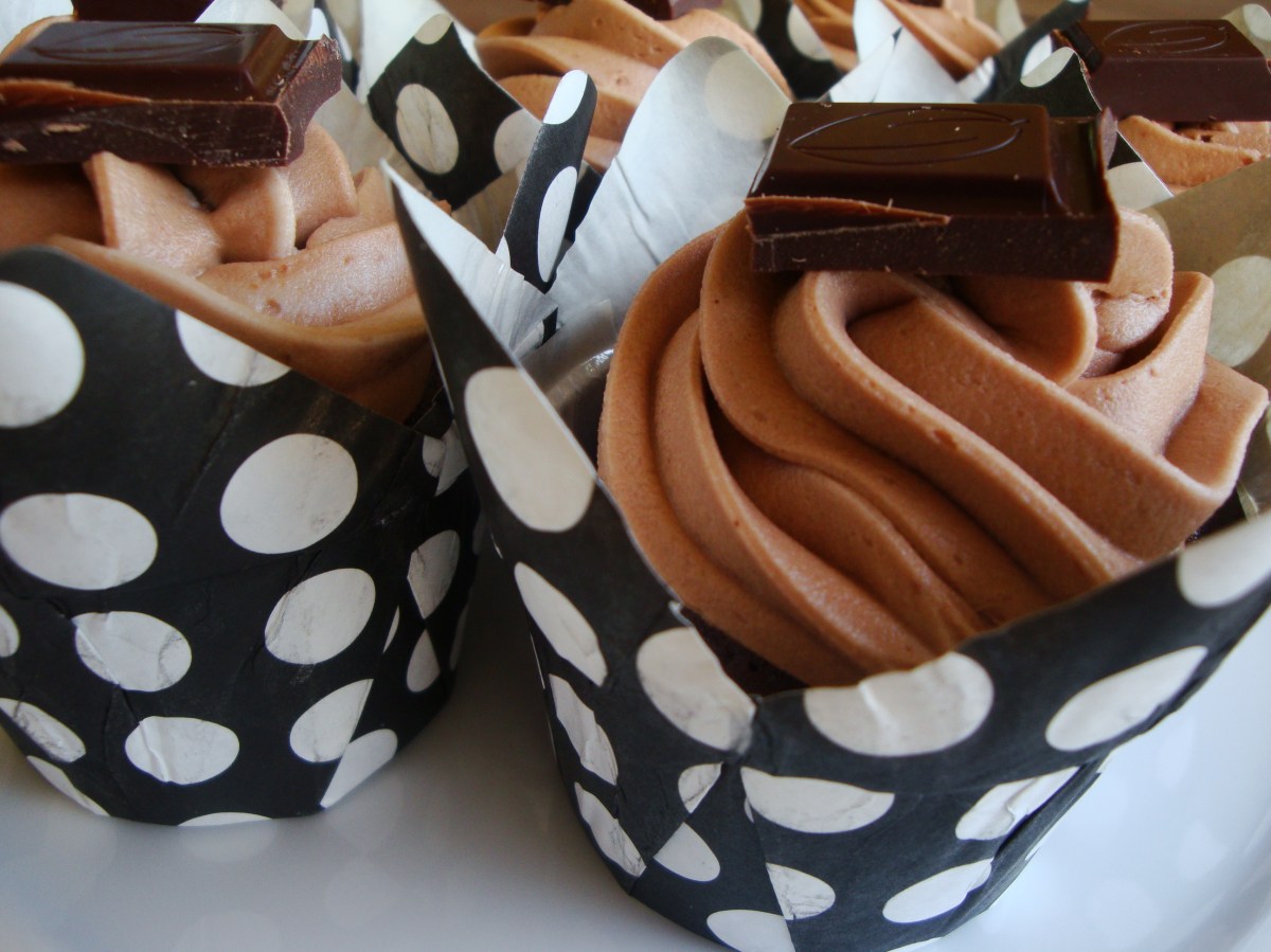 Madacasse Pink Pepper & Citrus Chocolate Cupcakes