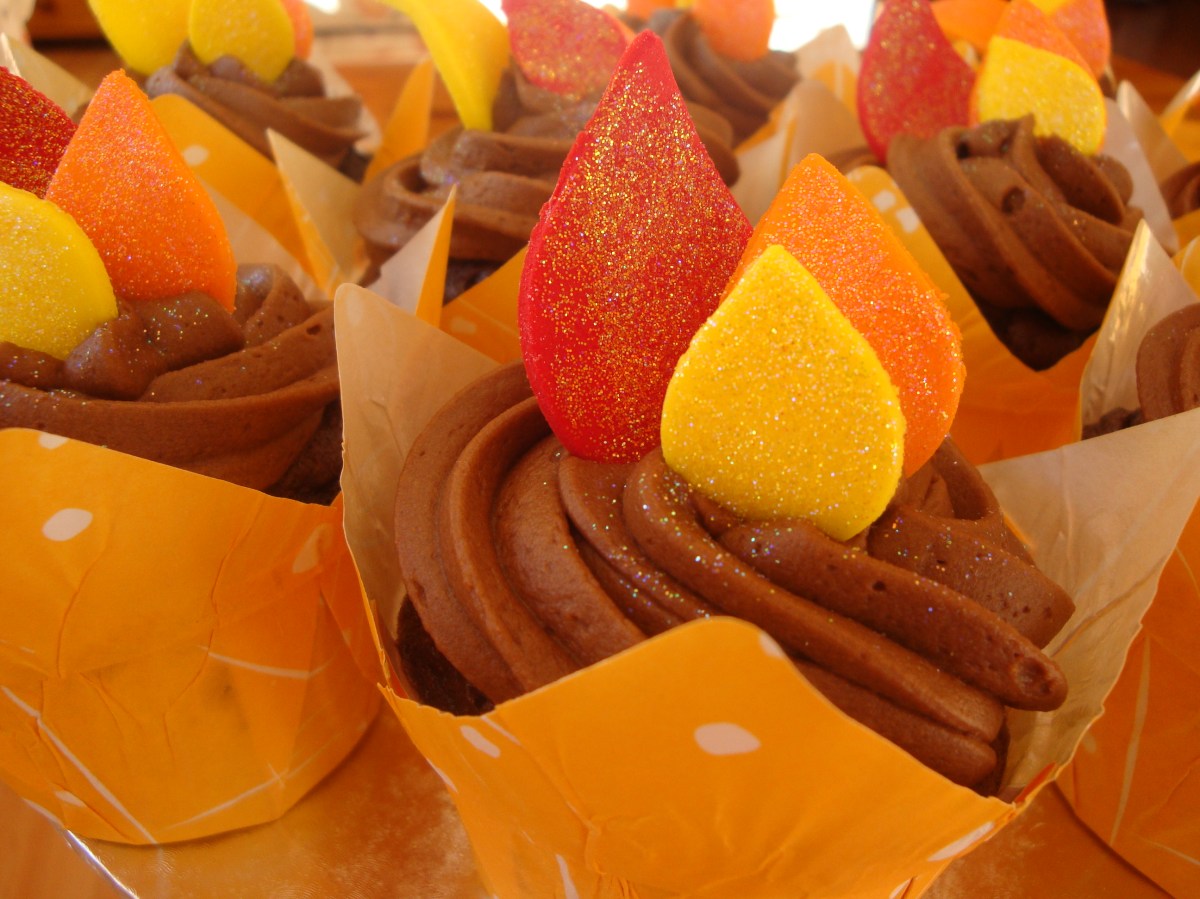 Fire Theme Cupcakes