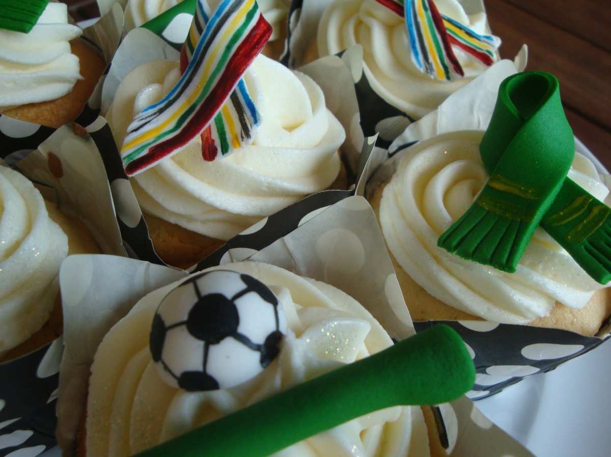 Cupcakes with vuvuzela