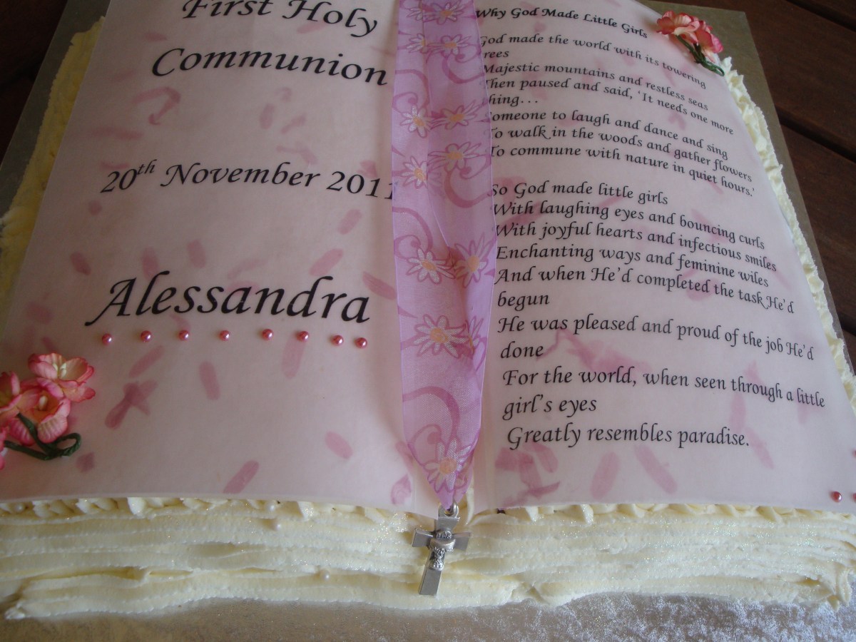First Communion Cake - Girl