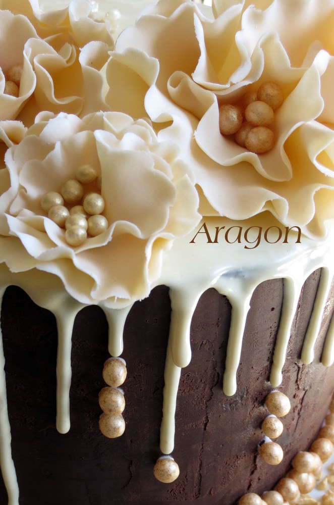 Chocolate & Cream Drizzle Cake