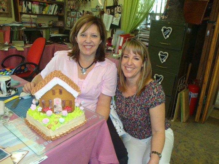 Little House & Flower Garden Cake (Michelle & Lisa)