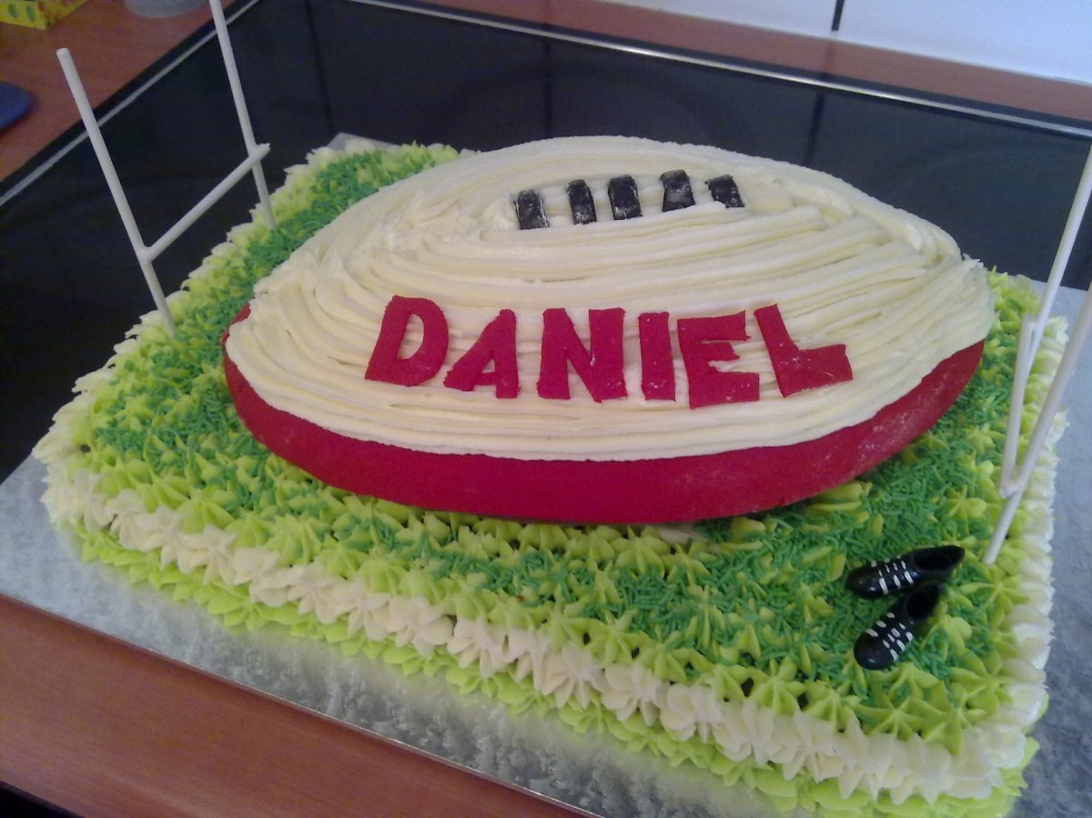 Rugby Ball Cake