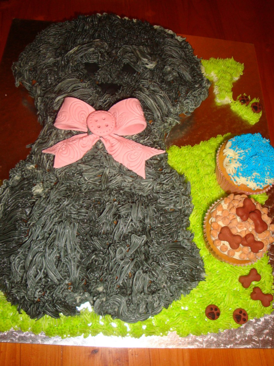 Schnauzer Dog Cake