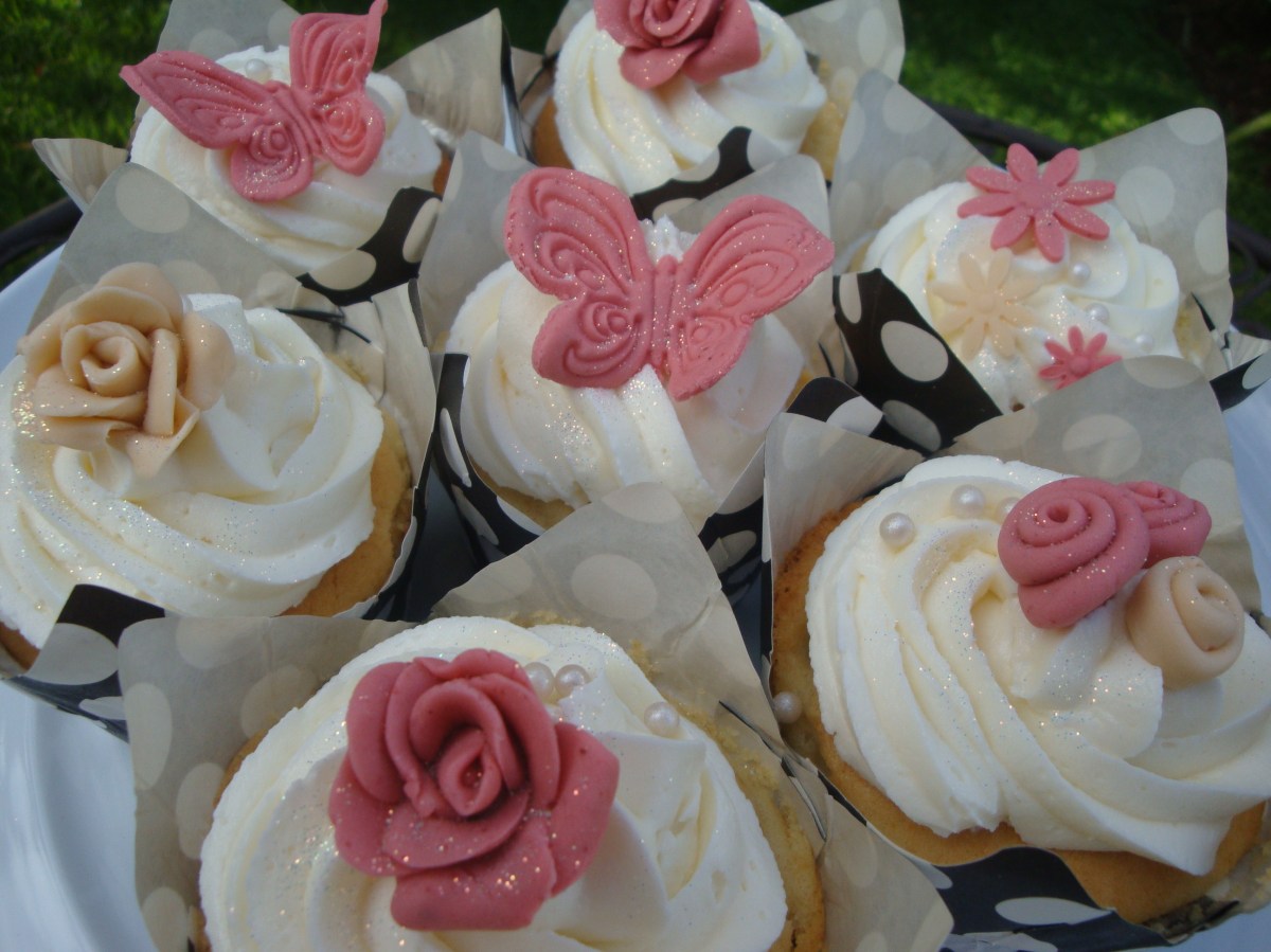 Dusty Rose Cupcakes