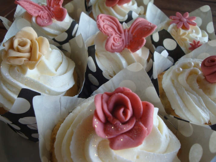 Dusty Rose Cupcakes
