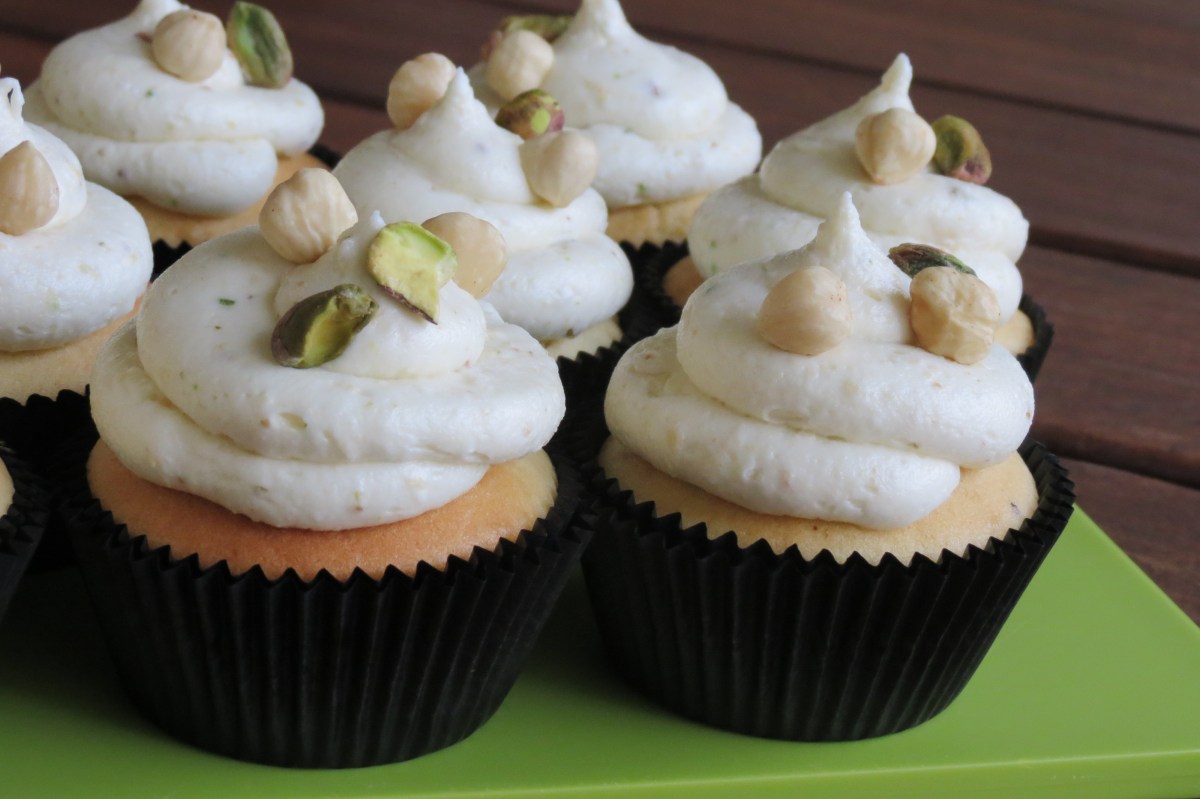 Hazelnut & Pistachio Cupcakes