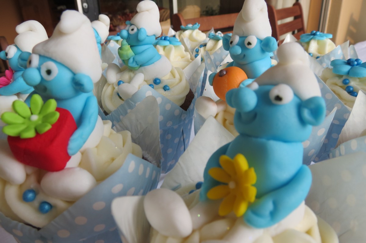Smurf Cupcakes