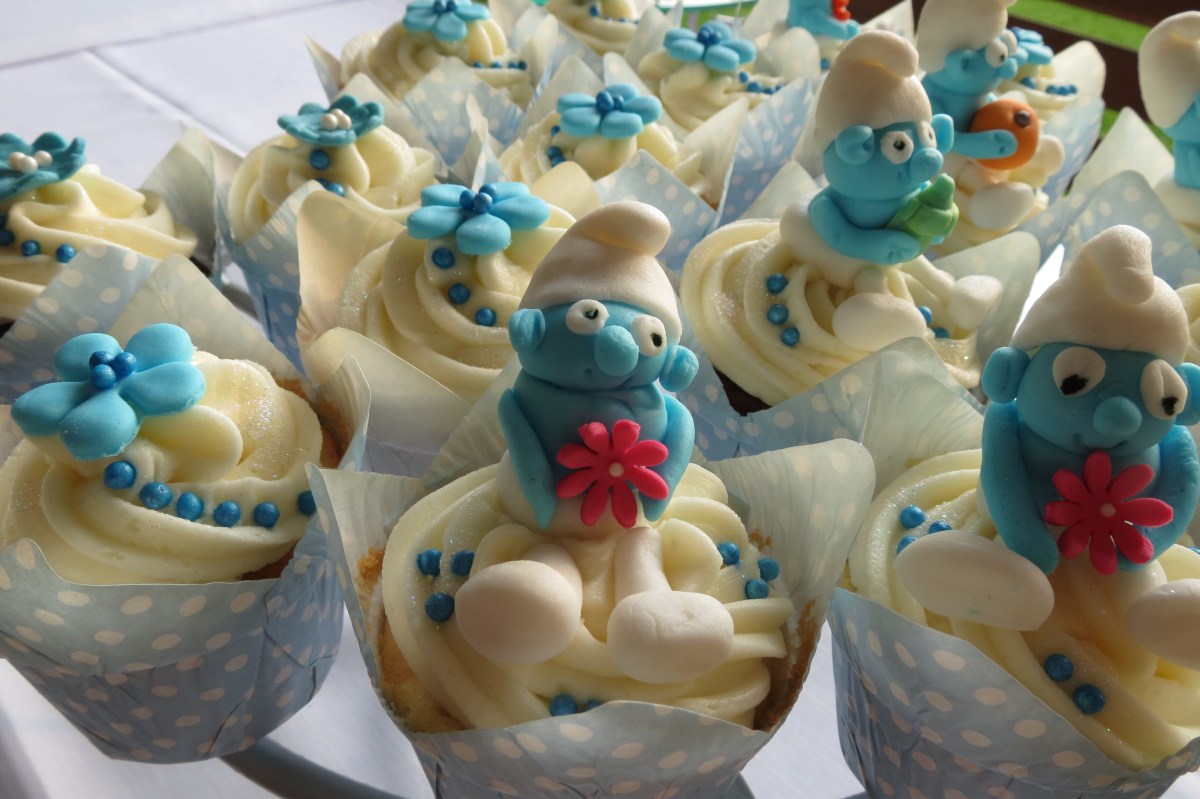 Smurf Cupcakes