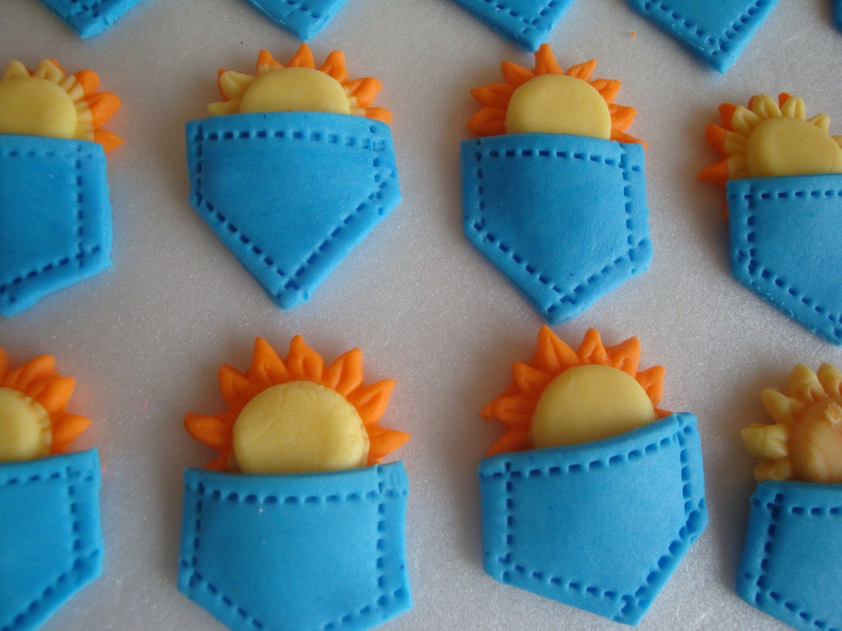 Sun in my Pocket Cupcake Sugar Art