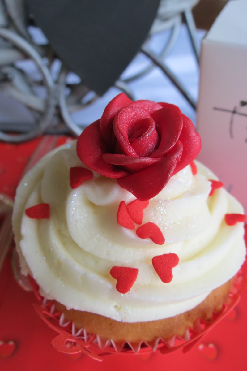 Valentine's Rose Cupcake
