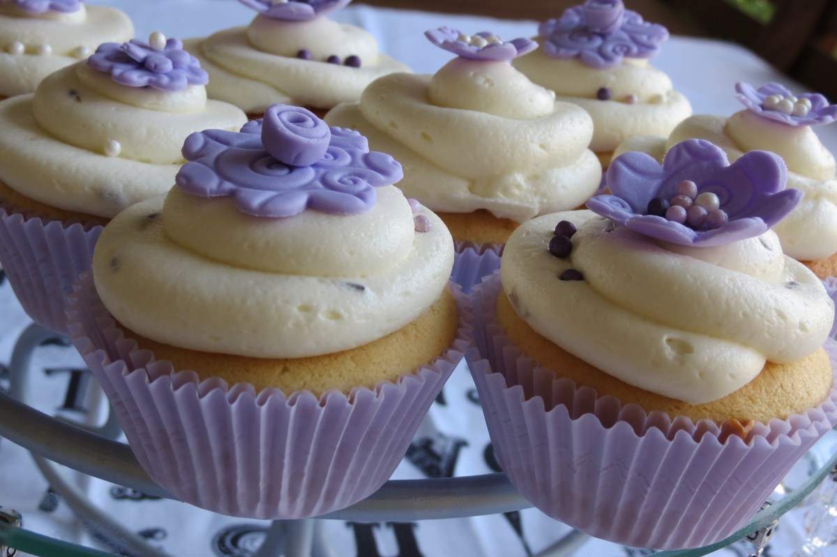 Lavender Wedding Cupcakes