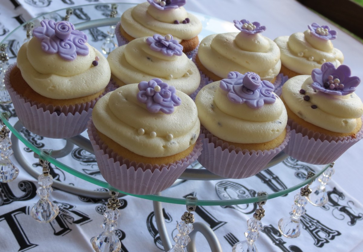 Lavender Wedding Cupcakes