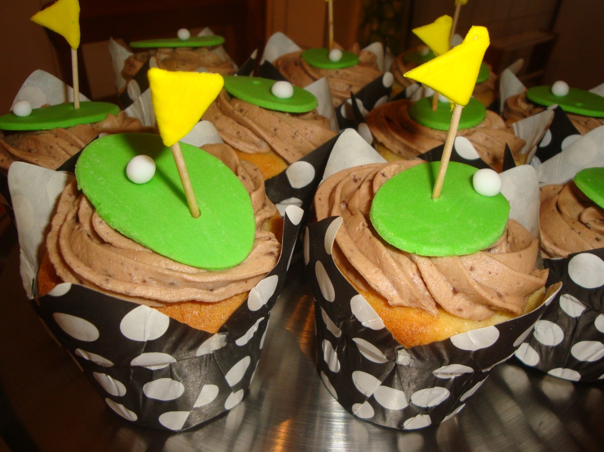 Golf Green Cupcakes