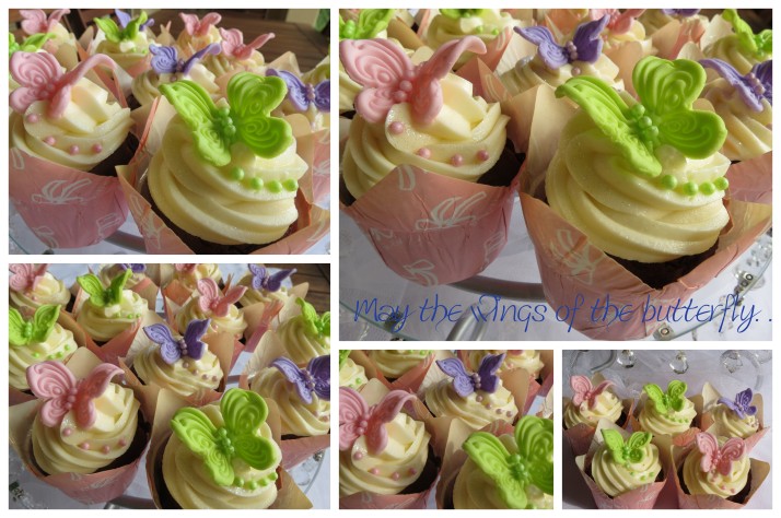 Pastel Butterfly Cupcakes