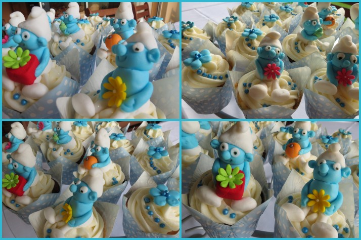 Smurf Cupcakes