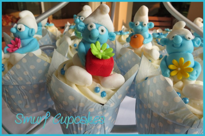 Smurf Cupcakes
