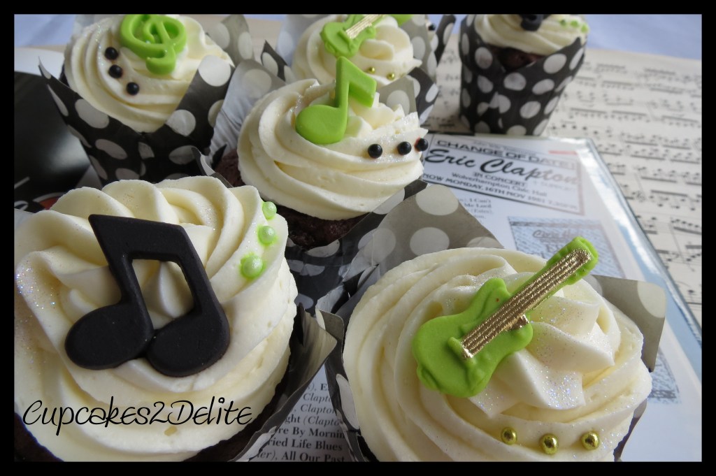 Guitar Cupcakes
