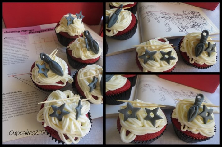 Naruto Weapons Cupcakes
