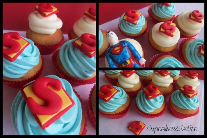 Superman Cupcakes