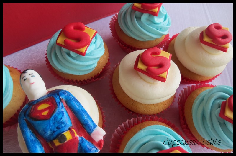 Superman Cupcakes