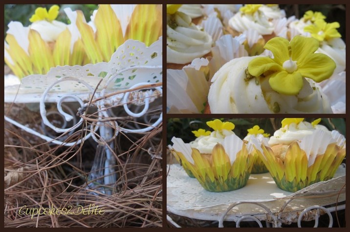 Honey & Pistachio Cupcakes