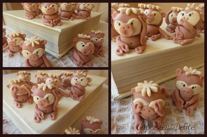 Sugarpaste Monkeys