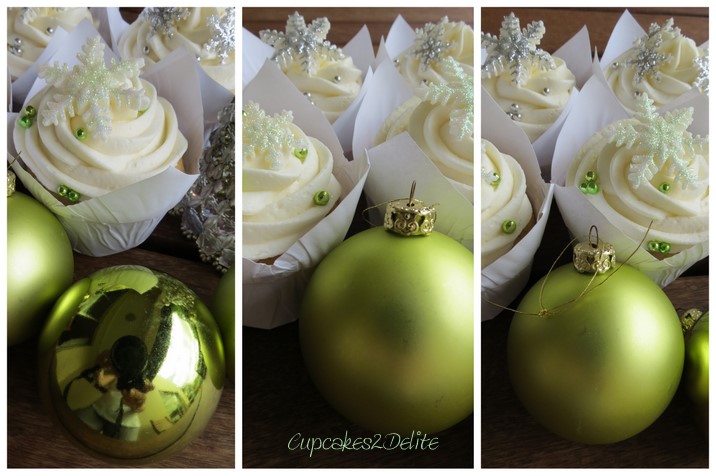 White Christmas Cupcakes