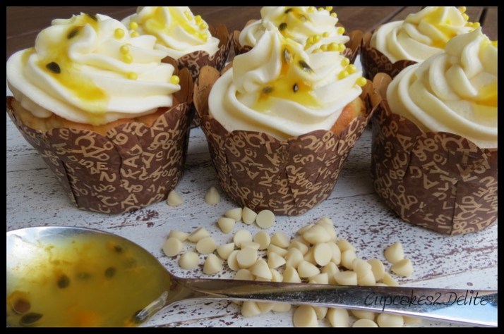Passionfruit Cupcakes & White Chocolate Cupcakes