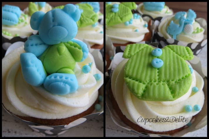 Baby Shower Cupcakes for a Boy