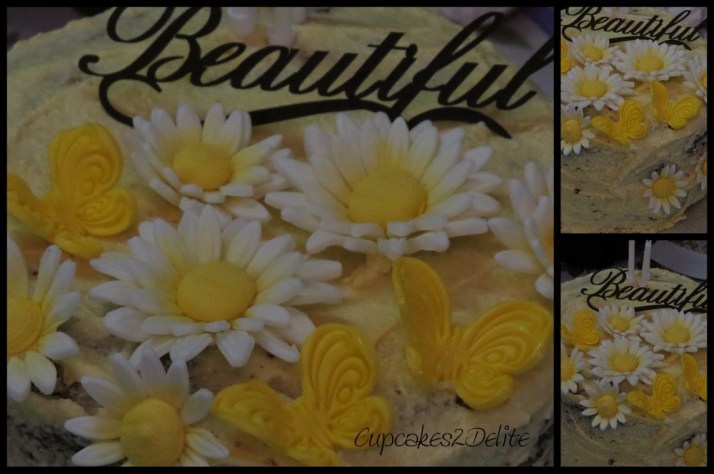 Yellow & White Daisy Cake