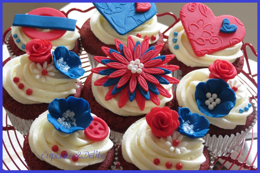 British Themed Cupcakes
