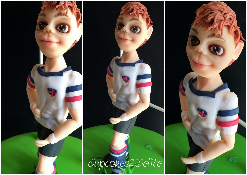 Rugby Player Figurine Cake