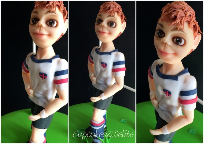 Rugby Player Figurine Cake