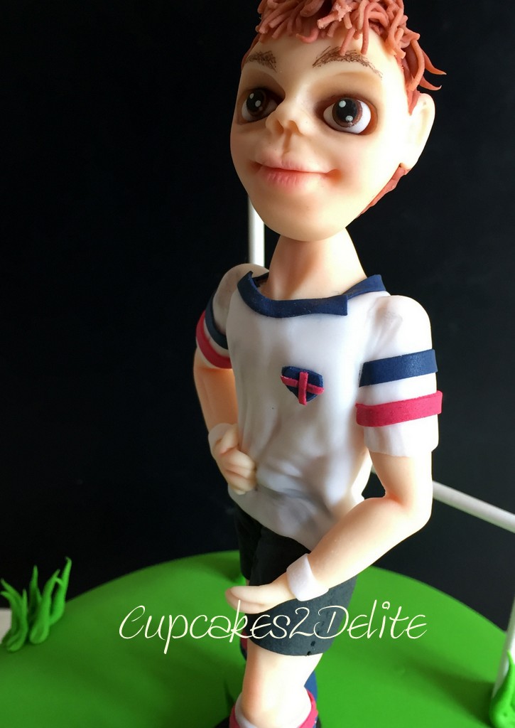 Rugby Player Figurine Cake