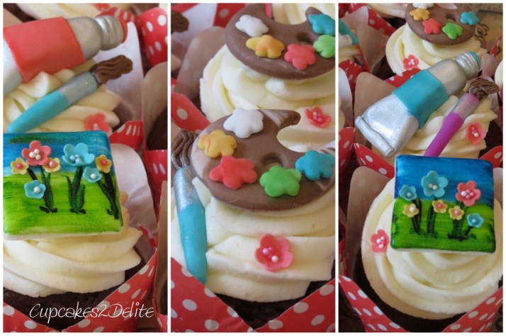 Artist Themed Cupcakes