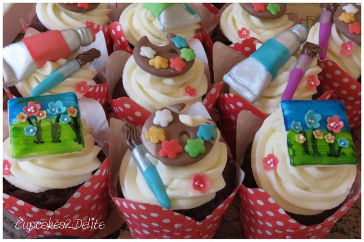 Artist Themed Cupcakes