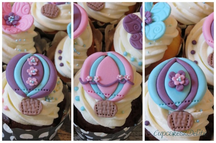 Hot Air Balloon Cupcakes