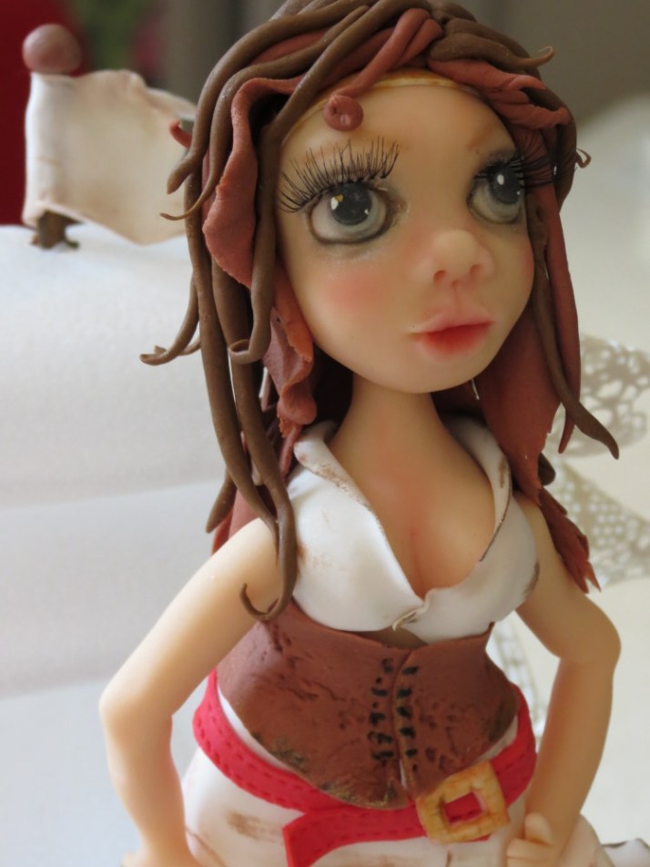 Pirate-Tess Sugar Figurine