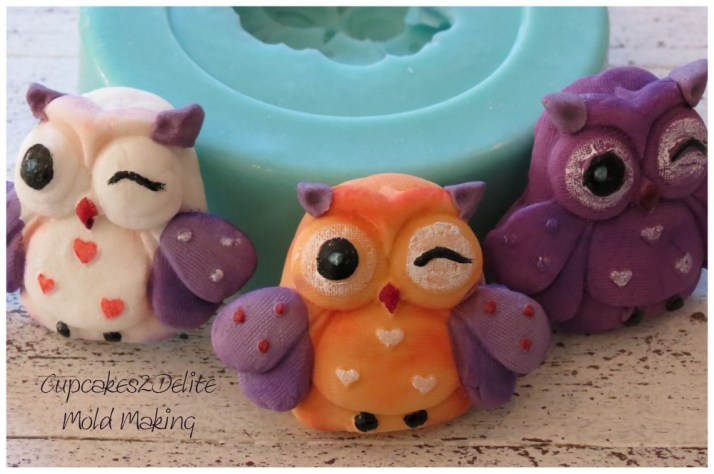 Owl Mould for Sugar Paste Owls