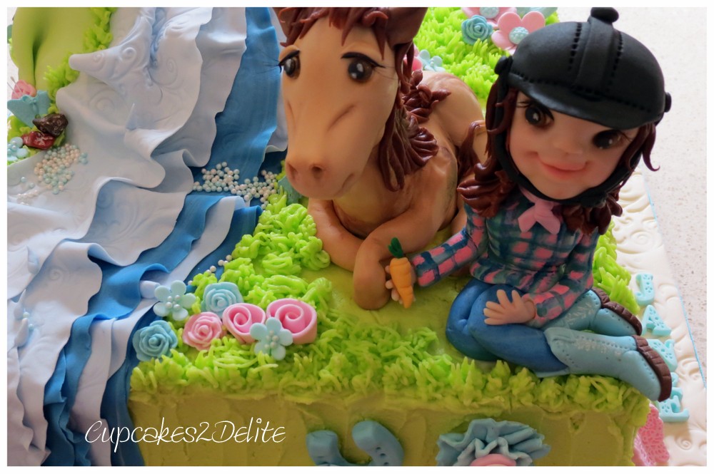 Horse & Rider Birthday Cake