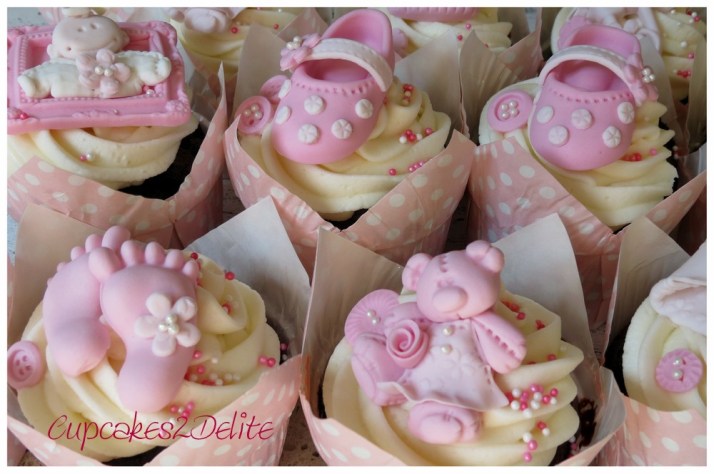 Baby Girl Cupcakes