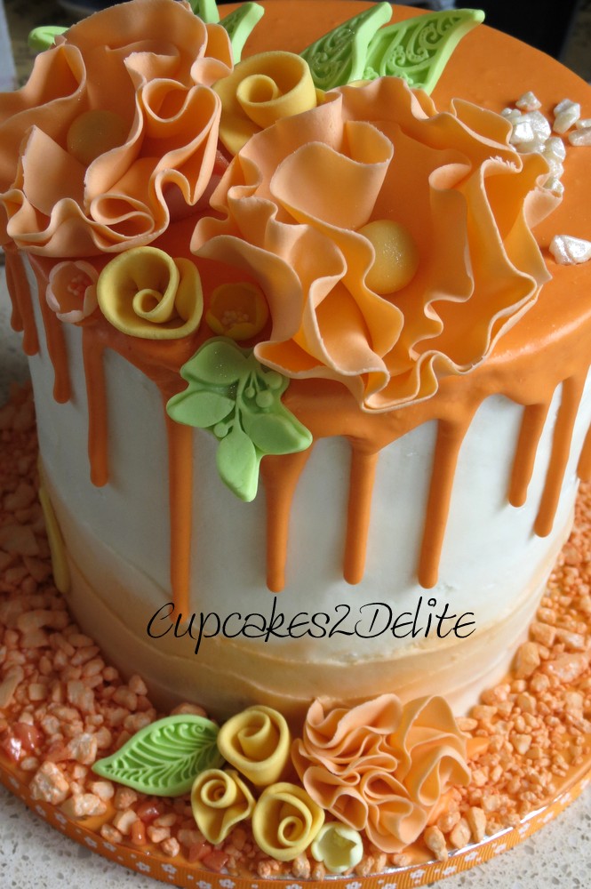 Orange Flower Drizzle Cake