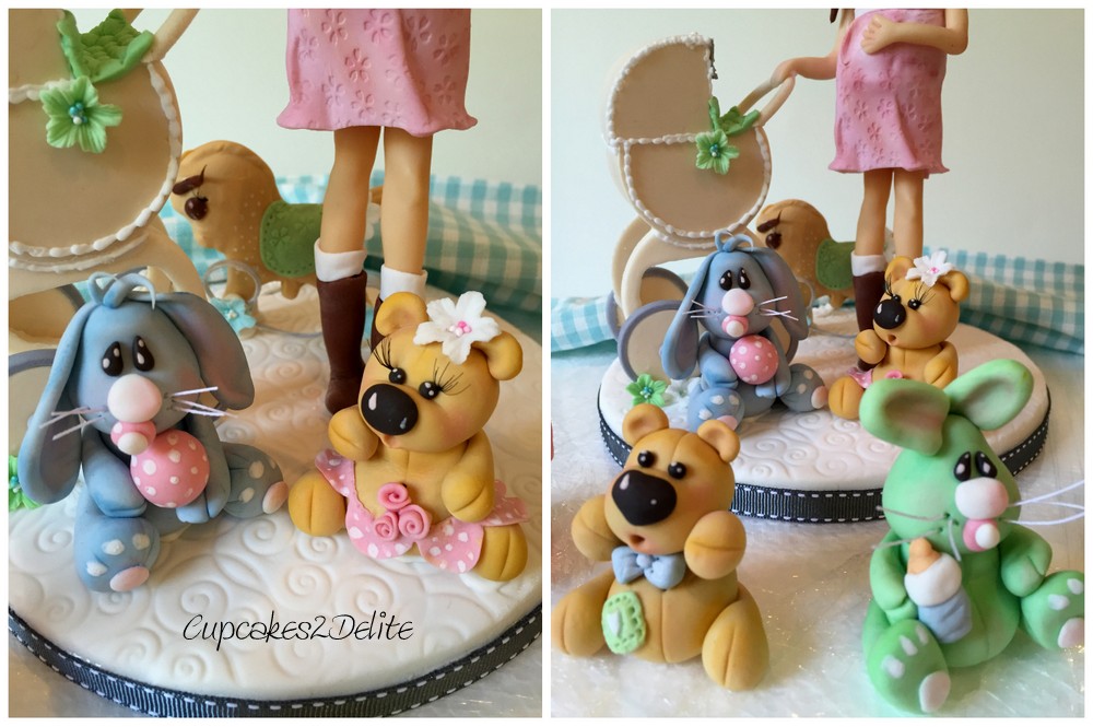 Preggy Lady Cake Topper