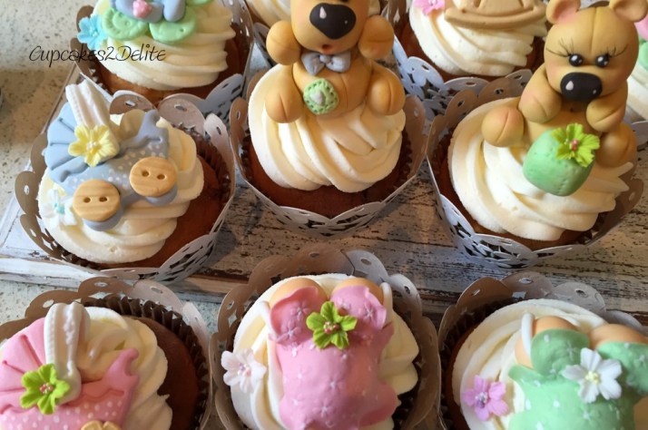 Stork Party Cupcakes