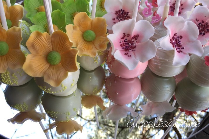 Cakepops by Gail Freer of Popcakes Flowers by Cupcakes2Delite