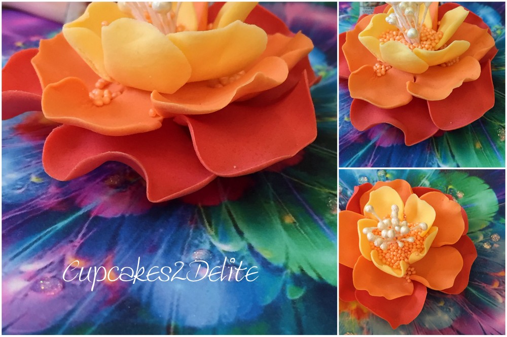 Fantasy Flower in Oranges Cake